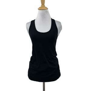 Lorna Jane Tank Top Women S Small Black Scoop Neck Strappy Racerback Yoga Active